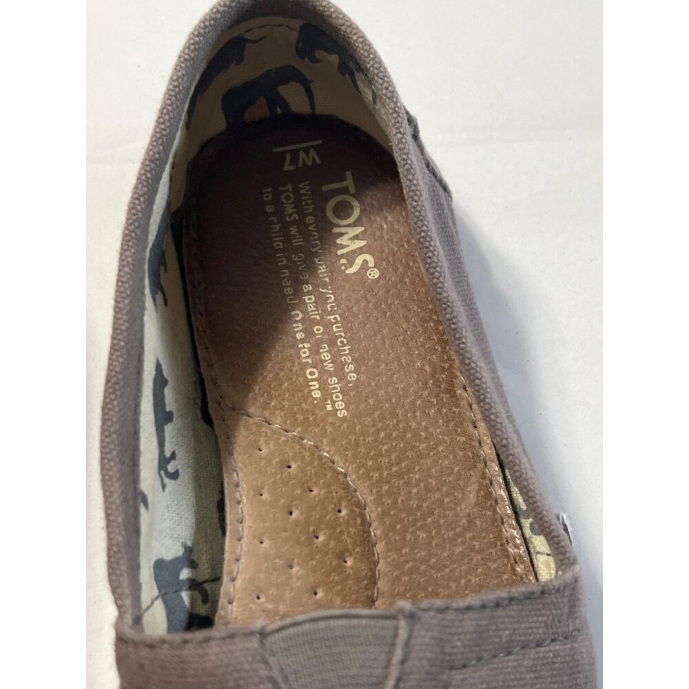 Bundle TOMS Womens Slip-On Flats Red & Khaki Size 7 Canvas - Picture 5 of 13